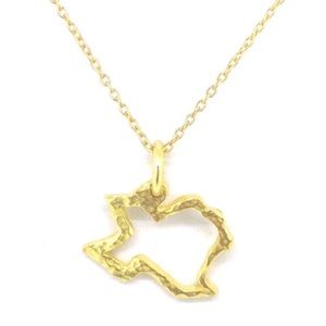 TEXAS 14k Gold over 925 Sterling Silver Necklace